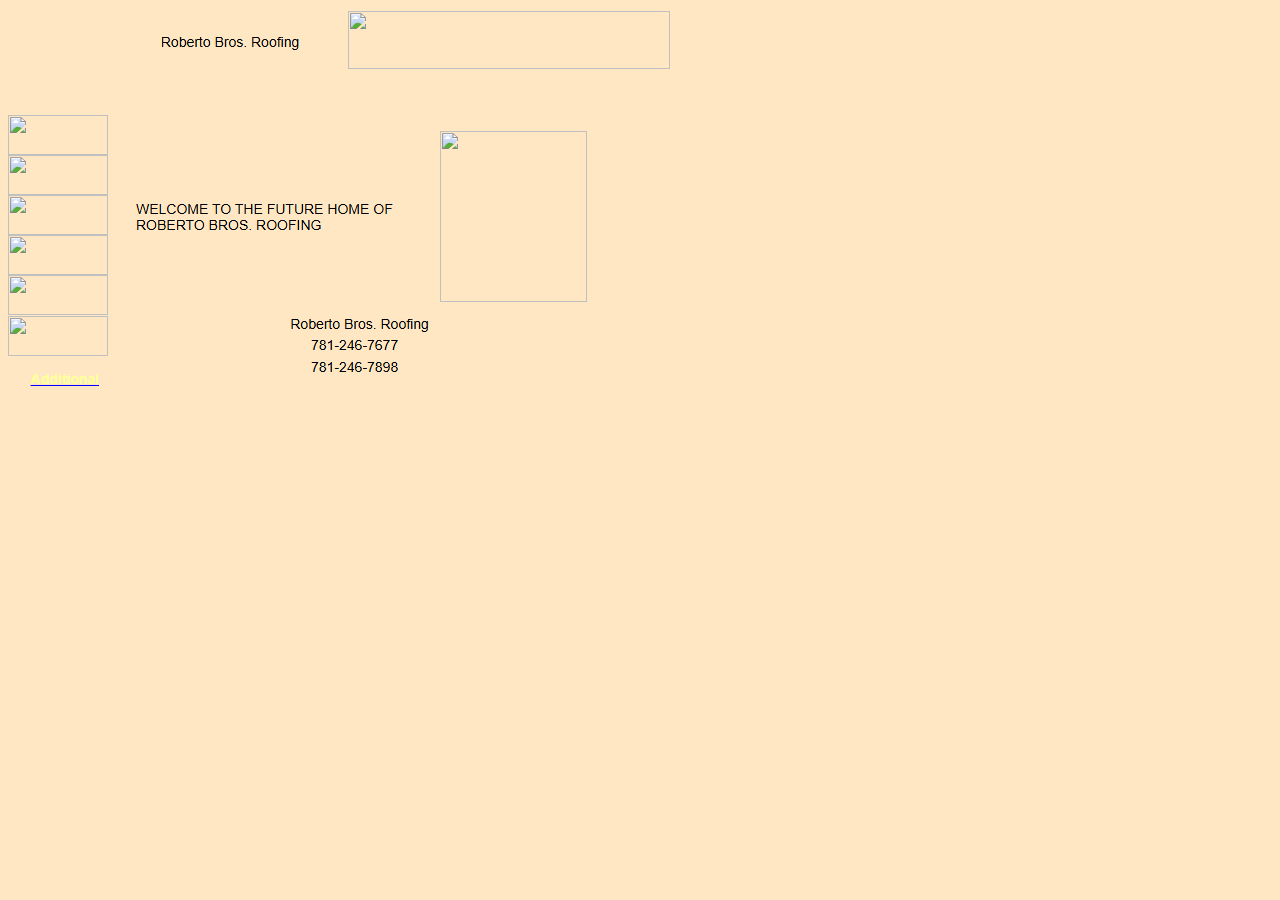 Roberto Bros. Roofing website before the rebuild