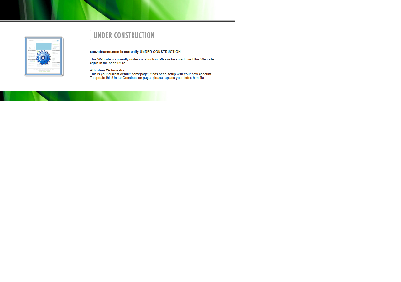 Souza Branco website before the rebuild