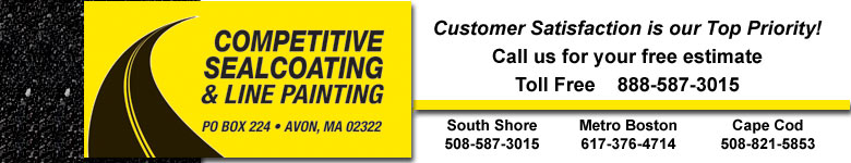 Competitive Sealcoating and Line Painting logo, PO Box 224, Avon, MA 02322
